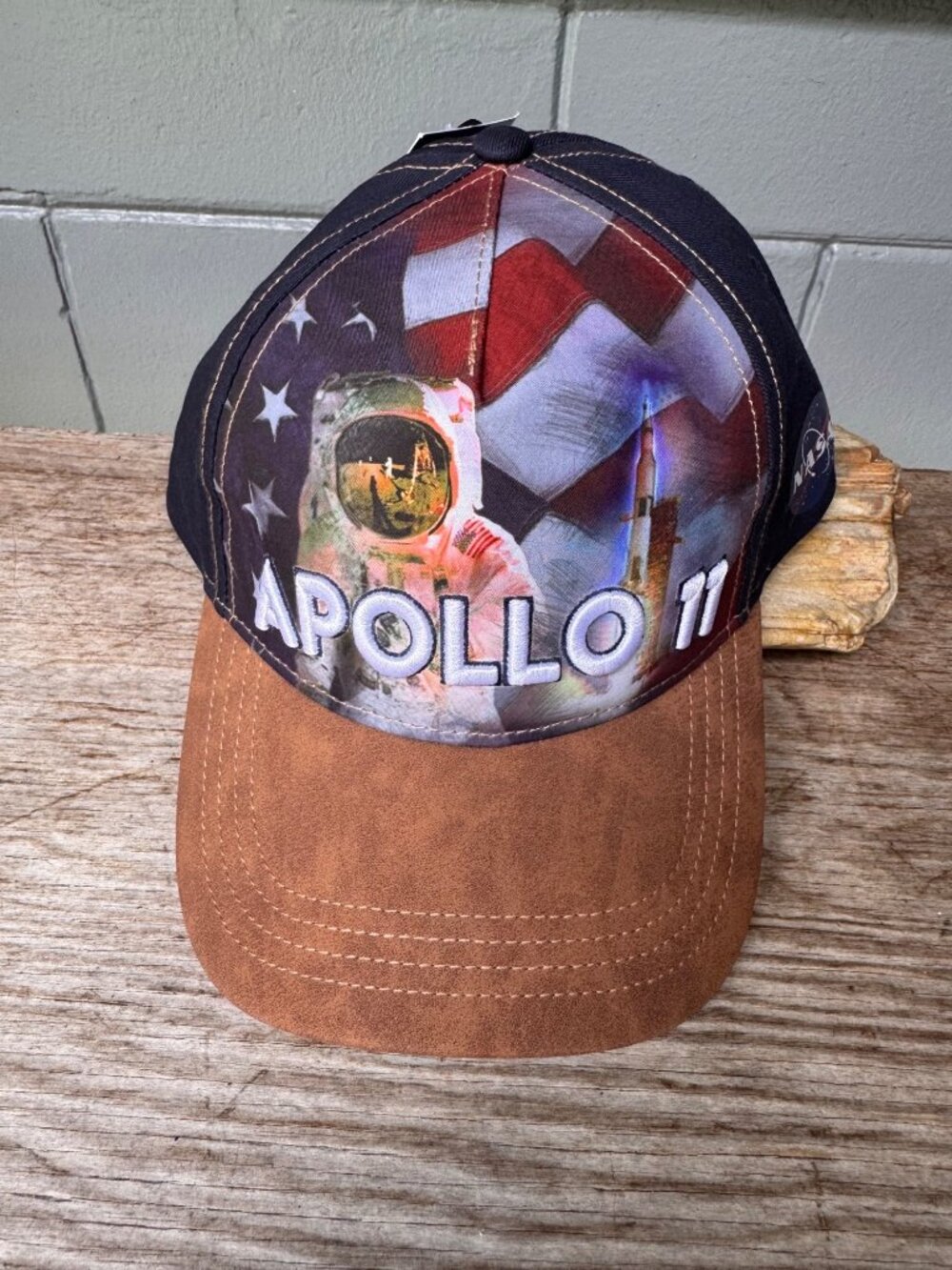 Kennedy Space Center Apollo 11 Hat NASA Moon Landing Astronaut Cap NWT - Picture 1 of 8